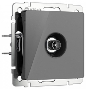 ТВ-розетка без рамки Werkel графит акрил W1183044 цвет Графит