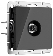 ТВ-розетка без рамки Werkel черный акрил W1183048 цвет Черный