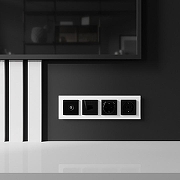 ТВ-розетка без рамки Werkel черный акрил W1183048 цвет Черный-1