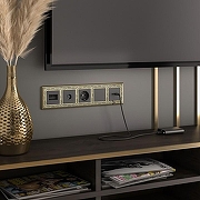 ТВ-розетка проходная без рамки Werkel черные матовый W1184008 цвет Черный-4