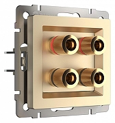 Розетка акустическая без рамки Werkel шампань W1185011 цвет Бежевый