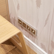 Накладка для розетки телефонной RJ-11 Werkel шампань рифленый W1192010 цвет Бежевый-3