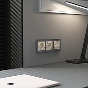 Накладка для розетки Ethernet RJ-45 Werkel айвори акрил W1191143 цвет Желтый-1