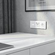 Накладка для розетки Ethernet RJ-45 Werkel белый акрил W1191141 цвет Белый-1