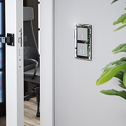 Выключатель одноклавишный с подсветкой без рамки Werkel серебряный W4510006 цвет Серебро-5