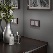 Выключатель одноклавишный с подсветкой без рамки Werkel серебряный W4510006 цвет Серебро-7