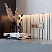 Диммер сенсорный с подсветкой и функцией Wi-Fi, без рамки Werkel шампань W3443111 цвет Бежевый-1