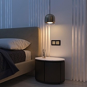 Диммер сенсорный с подсветкой и функцией Wi-Fi, без рамки Werkel шампань W3443111 цвет Бежевый-2