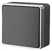 Выключатель одноклавишный Werkel Gallant (графит рифленый) W5010004 цвет Графит