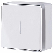 Выключатель одноклавишный с подсветкой Werkel Gallant (белая) W5010101 цвет Белый