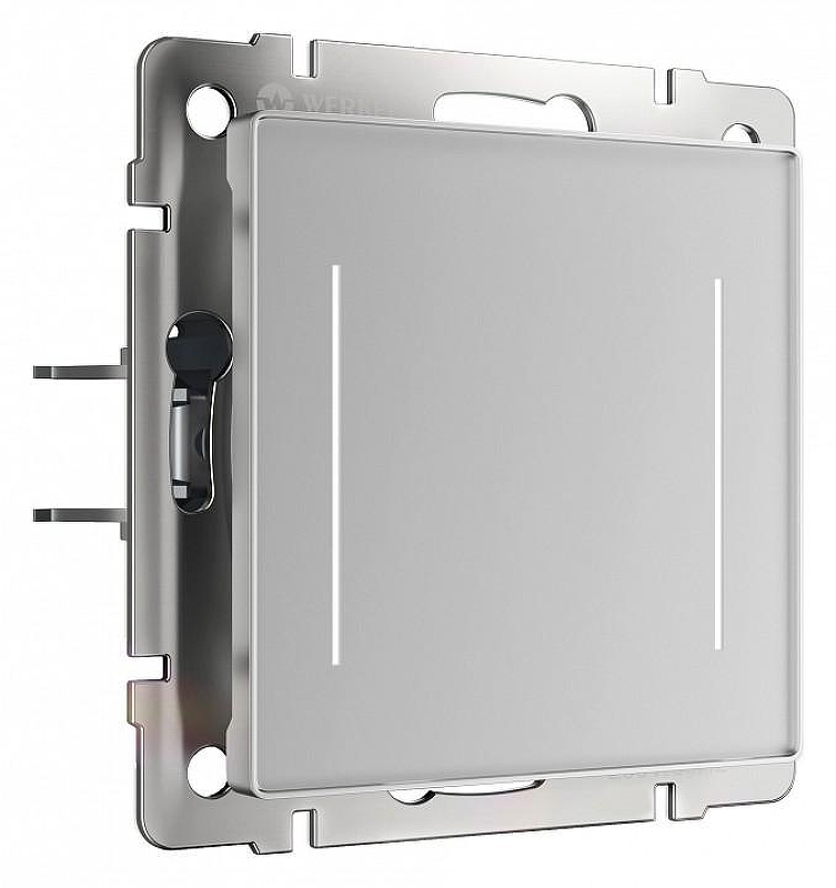 Выключатель сенсорый двухклавишный с подсветкой и функцией Wi-Fi, без рамки Werkel серебряный W4523006 