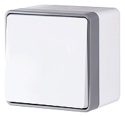 Выключатель одноклавишный влагозащищенный Werkel Gallant (белая) W5010201 цвет Белый