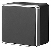 Выключатель одноклавишный влагозащищенный Werkel Gallant черный/хром W5010235 цвет Черный