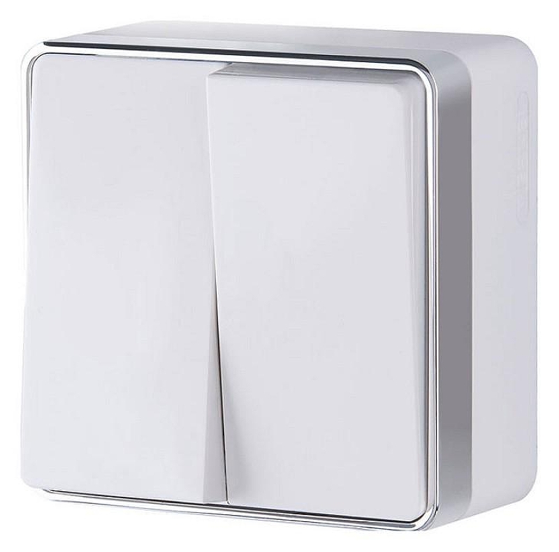 Выключатель двухклавишный Werkel Gallant (белая) W5020001 