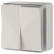 Выключатель двухклавишный Werkel Gallant (слоновая кость) W5020003 цвет Слоновая кость