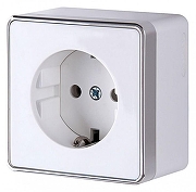 Розетка с заземлением Werkel Gallant (белая) W5071001 цвет Белый