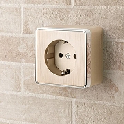 Розетка с заземлением Werkel Gallant (шампань рифленый) W5071010 цвет Бежевый-1