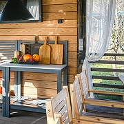 Розетка влагозащищенная с заземлением и со шторками с крышкой Werkel Gallant (графит рифленый) W5071204 цвет Графит-2