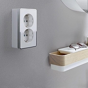 Розетка двойная с заземлением Werkel Gallant (белая) W5072101 цвет Белый-2