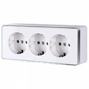 Розетка с заземлением и со шторками Werkel Gallant (белая) W5073101 цвет Белый