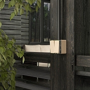 Выключатель двухклавишный влагозащищенный Werkel Gallant (шампань рифленый) W5020210 цвет Бежевый-1