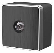 ТВ-розетка Werkel Gallant (графит рифленый) W5083004 цвет Графит