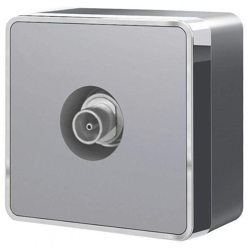 ТВ-розетка оконечная Werkel Gallant (серебряный) W5083006 