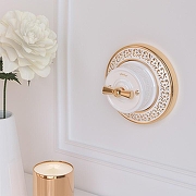 Выключатель одноклавишный Werkel Ретро (белый) W5612001 цвет Белый-4