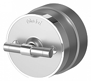 Выключатель одноклавишный с корпусом Werkel Vintage (серебро матовый/хром) W5812054 цвет Серебро, Хром