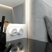 Выключатель двухклавишный с корпусом Werkel Vintage (белый матовый/хром) W5822050 цвет Белый, Хром-5