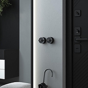 Выключатель двухклавишный с корпусом Werkel Vintage (черный матовый/хром) W5822051 цвет Хром, Черный-6