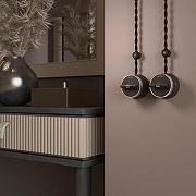 Выключатель двухклавишный с корпусом Werkel Vintage (мокко матовый/хром) W5822052 цвет Коричневый, Хром-5