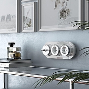 Розетка с заземлением Werkel Vintage (белый матовый/хром) W5871050 цвет Белый, Хром-2