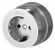 Розетка с заземлением Werkel Vintage (серебро матовый/хром) W5871054 цвет Серебро, Хром