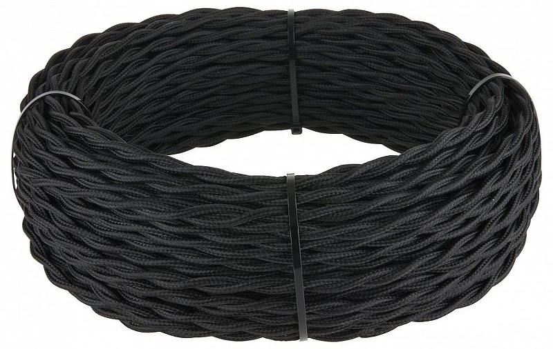 Провод электропитания Werkel Ретро 3х2,5 (черный) W6453608 