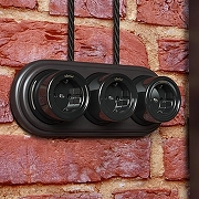 Провод электропитания Werkel Ретро 3х2,5 (черный) W6453608 цвет Черный-1