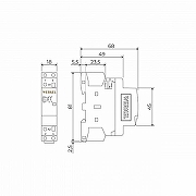 Контактор одномодульный Werkel W941M16O IP 20-1