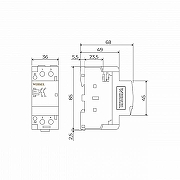 Контактор двухмодульный Werkel W942M63O IP 20-1