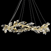 Люстра Wertmark Casandra WE111.12.403 цвет плафона/подвески Прозрачный, цвет арматуры Золото