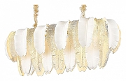 Люстра Wertmark Alex1a WE125.14.303 цвет плафона/подвески Белый, Прозрачный, цвет арматуры Золото