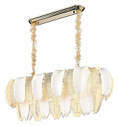 Люстра Wertmark Alex1a WE125.14.303 цвет плафона/подвески Белый, Прозрачный, цвет арматуры Золото-1