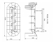Люстра Wertmark Arct1oma WE126.14.303 цвет плафона/подвески Белый, Золото, Прозрачный, цвет арматуры Золото-2
