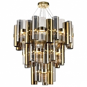 Люстра Wertmark Franka WE162.54.303 цвет плафона/подвески Светло-серый, Прозрачный, цвет арматуры Золото-1