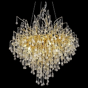 Люстра Wertmark D1on1s1a WE189.09.403 цвет плафона/подвески Прозрачный, цвет арматуры Золото