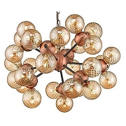 Люстра Wertmark Korn WE233.27.503 цвет плафона/подвески Шампань, цвет арматуры Медь