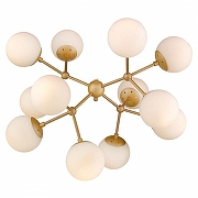 Люстра Wertmark Bol1ta WE236.12.403 цвет плафона/подвески Белый, цвет арматуры Бежевый