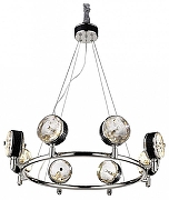 Люстра Wertmark Matteo WE239.08.203 цвет плафона/подвески Прозрачный, цвет арматуры Никель, Черный