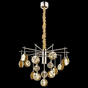 Люстра Wertmark Mattia WE240.16.303 цвет плафона/подвески Прозрачный, цвет арматуры Золото, Оранжевый-1