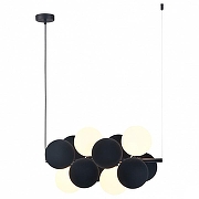 Люстра Wertmark Berta WE237.12.023 цвет плафона/подвески Белый, Черный, цвет арматуры Черный-1