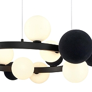 Люстра Wertmark Berta WE237.15.023 цвет плафона/подвески Белый, Черный, цвет арматуры Черный-2